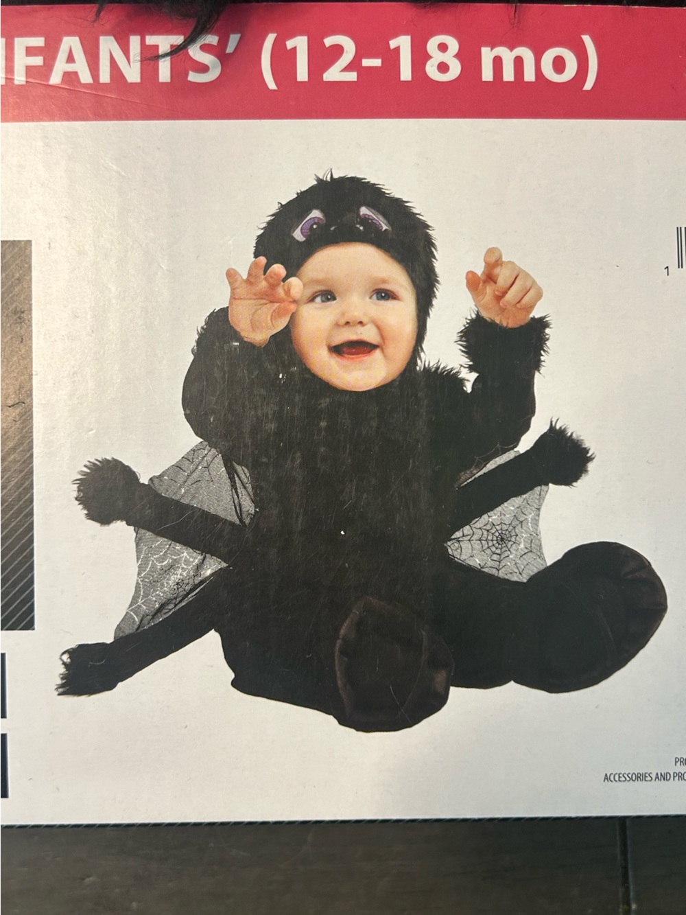 Infants size 12-18 months unisex cute whimsical spider Halloween costume NEW